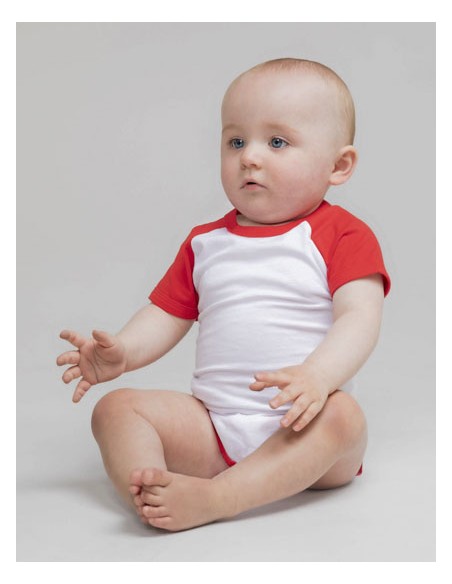 LAR-LW502-Essential Short Sleeved Baseball Bodysuit 2